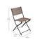 Flash Furniture Brazos Folding Chairs w/Brown Flex Comfort Material Backs and Seats and Black Metal Frames, 2PK TLH-SC-097-BRN-02-GG - alternate 8